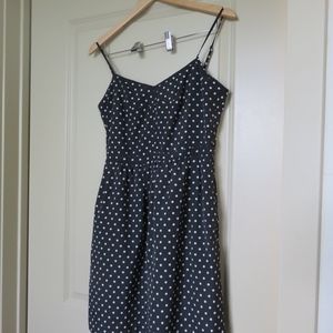 SOLD J. Crew Seaside Cami Dress Polka Dot EUC